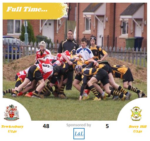 Full Time – U14s v Berry Hill – 20th March 2016