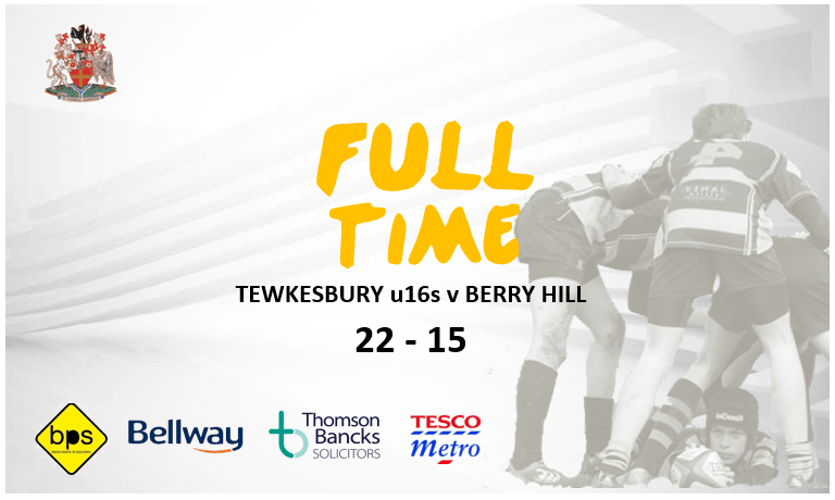 Tewkesbury U16s v Berry Hill – 4th February 2018