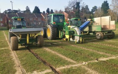Training pitch undergoes new drainage