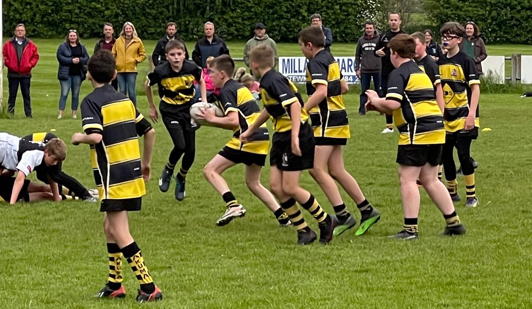 U12 in action against Upton RFC