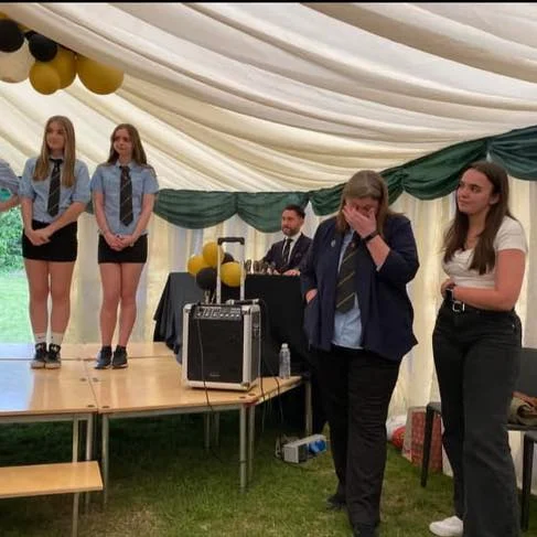 So.......

Just over a week ago at the junior rugby presentations we said a final tear felt farewell to Bungle, after nearly 30years of being involved in Tewkesbury rugby club and playing such an important role in teaching many of our younger players! 

We wish her all the best on her new adventures living on her farm and will miss her tons!

❤️