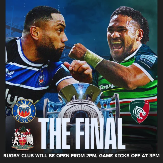 🏉🌟 IT’S TIME FOR THE PREMIERSHIP FINAL 

Join us at The Moats for the final showdown between Bath and Leicester!

The clubhouse will be open from 2pm, for the 3pm KO