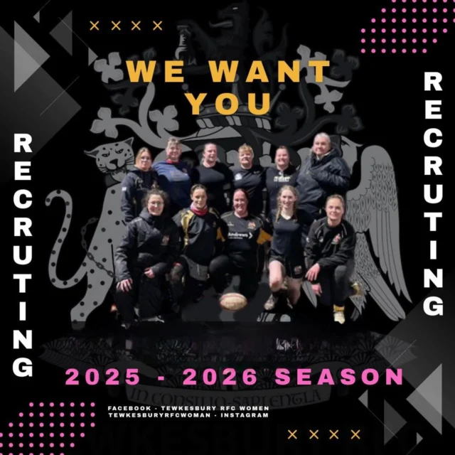 🚨TWRFC PreSeason Starts on 2nd July 2025

Reminder to those interested in starting your rugby career, our Women’s Team are still recruiting for players to join our upcoming season!

Preseason starts On 2nd July 2025 @ 19:15

With training from qualified Coaches every week on Wednesday’s at 19:15

If you are interested in joining, then please reach out through our socials.

All welcome - you don’t need any past experience of rugby to come and join!

#womensrugby #rugby #twrfc #trfc #team #rugbyteam #tewkesburyrfc #tewkesburyrfcwomen